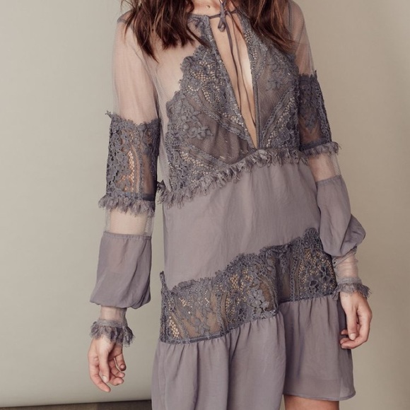 For Love and Lemons Frilled Mini Dress - Picture 1 of 6